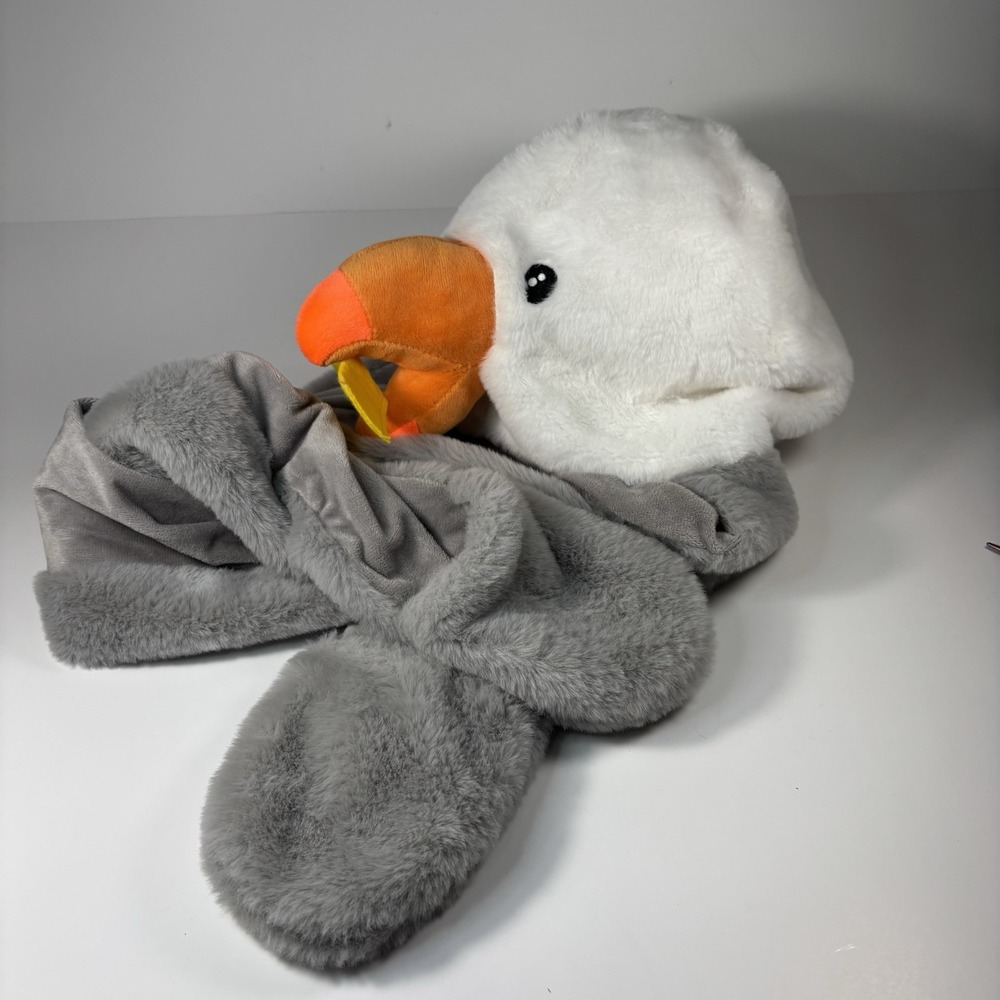 Seagull Plush Hat with Long Scarf and Pockets by Fiesta Toy